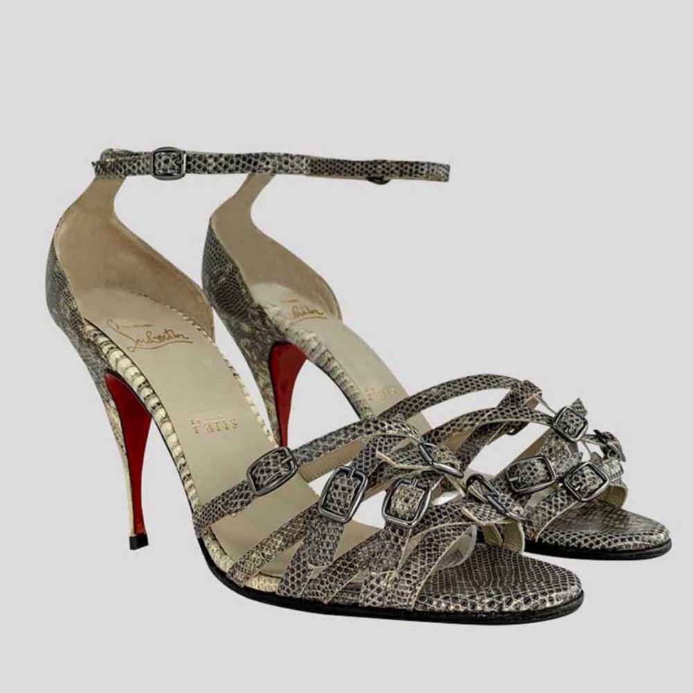 Christian Louboutin Python Sandals - image 3